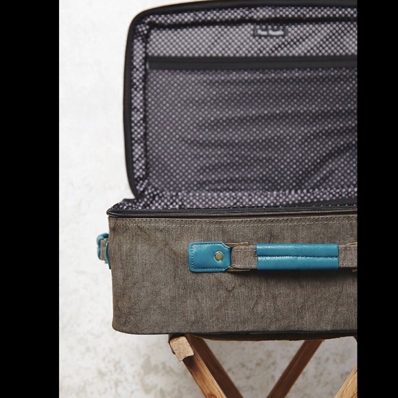 Free People Wash Canvas Roller Carry On Suitcase - Picture 3 of 7